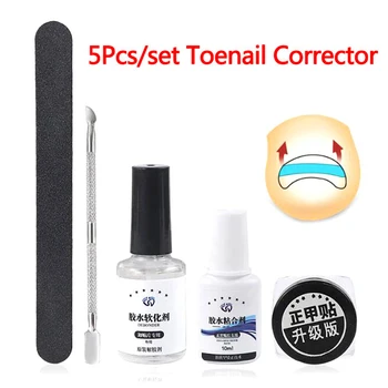 

Ingrown Toe Nail Fixer Pedicure Toenail Correction Lifter Tool Set Nail File Cleaner Patches With Nail Glue Glue Softener