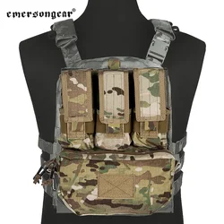 Emersongear-chaleco táctico de asalto, bolsa trasera, Panel de accesorios, mochila MOLLE para portador de placa, Airsoft, caza, nailon