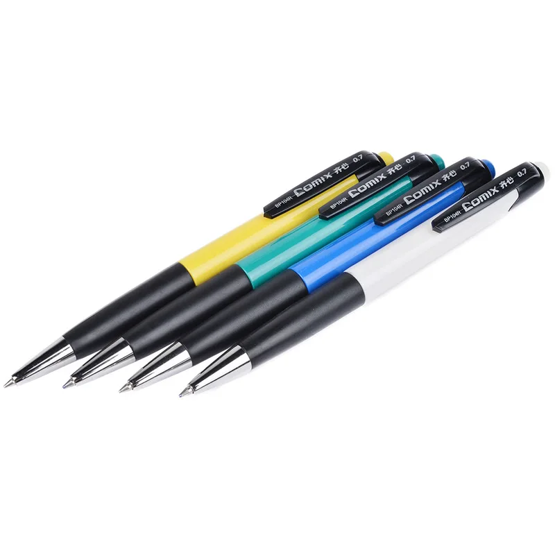 Comix Click Ballpoint Pen 0 7mm shu xie Click Ballpoint Pen BP104R Pen Telescopic Oil Pen Wholesale