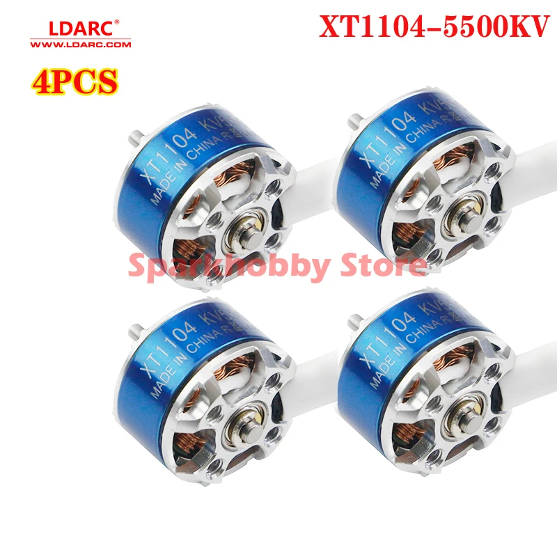 4 piezas LDARC XT1104 5500KV двигатель sin escobillas para ET115 3S интерьер FPV гоночный Радиоуправляемый Дрон Квадрокоптер мини 1104 мотор