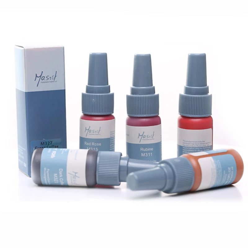 Жидкий пигмент Mastor для перманентного макияжа бровей чистые органические чернила