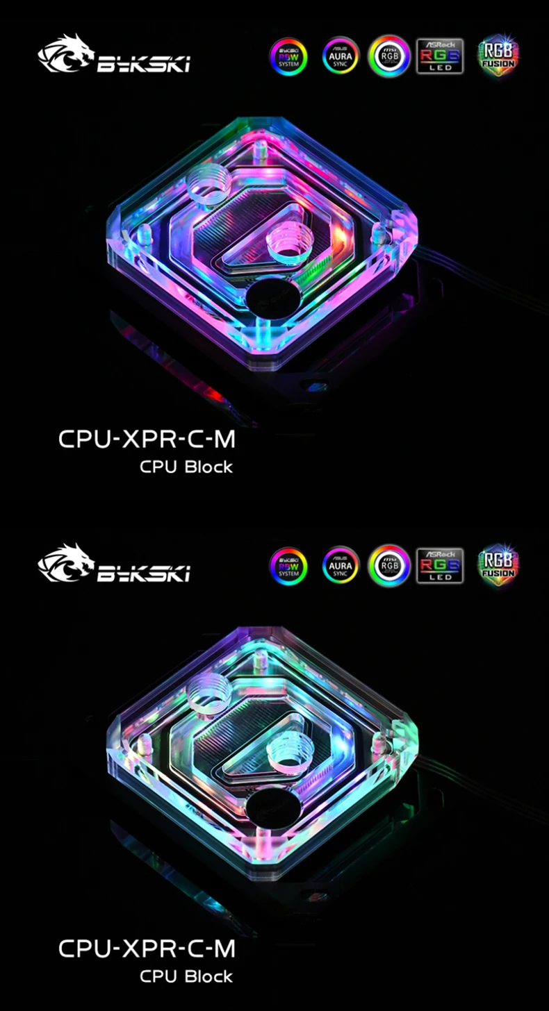 Bykski CPU Block Use for INTEL LGA115X 1200 1700 2011 /AMD Ryzen 3/5/7 X470 X570 Water Cooler Radiator CPU-XPR-C-M/CPU-XPR-C-I 15 H34c5babcf309477ca52e7875f3744c47o