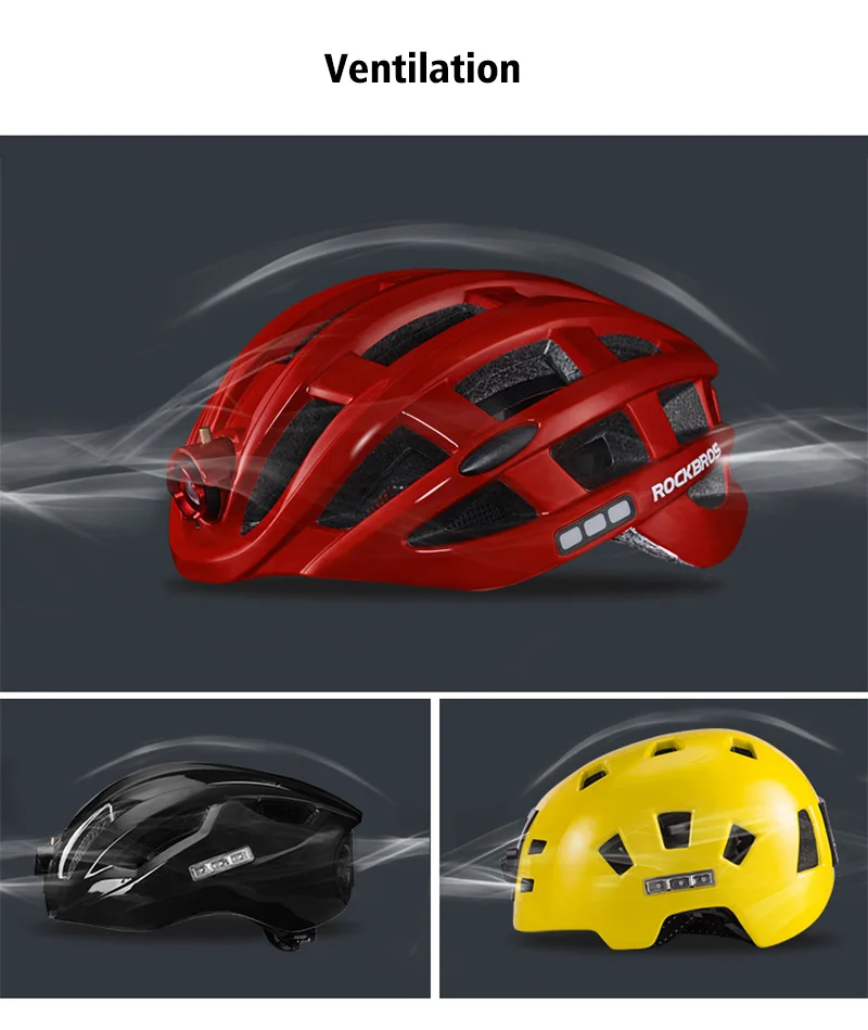 Rockbros, водонепроницаемый светильник, велосипедный шлем, для горной дороги, MTB, велосипедный шлем, для мужчин и женщин, регулируемый, 49-59 см