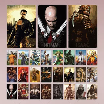 

Game Metal Poster Vintage Plaque Gamer Metal Sign Tin Sign Wall Decor for Game Room Man Cave Game Poster