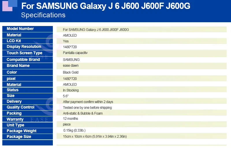 Для SAMSUNG Galaxy J6 J600 J600F J600G lcd AMOLED дисплей экран+ сенсорная панель дигитайзер в сборе для SAMSUNG дисплей