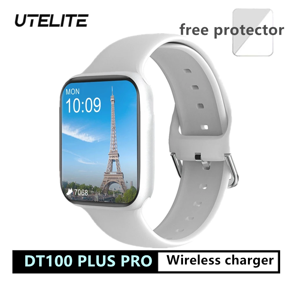 UTELITE IWO DT100 PLUS PRO Смарт-часы 1 78 дюймов полный экран IP68 Водонепроницаемые звонки
