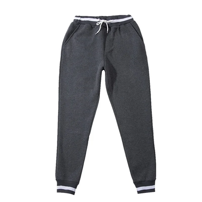 Dark Gray MoneRffi, повседневные мужские брюки, одноцветные, средняя талия, уличная одежда, брюки, мужские с карманами, полная длина, Мужские штаны для бега, 3XL, Pantalones Hombre - Цвет: Dark Gray
