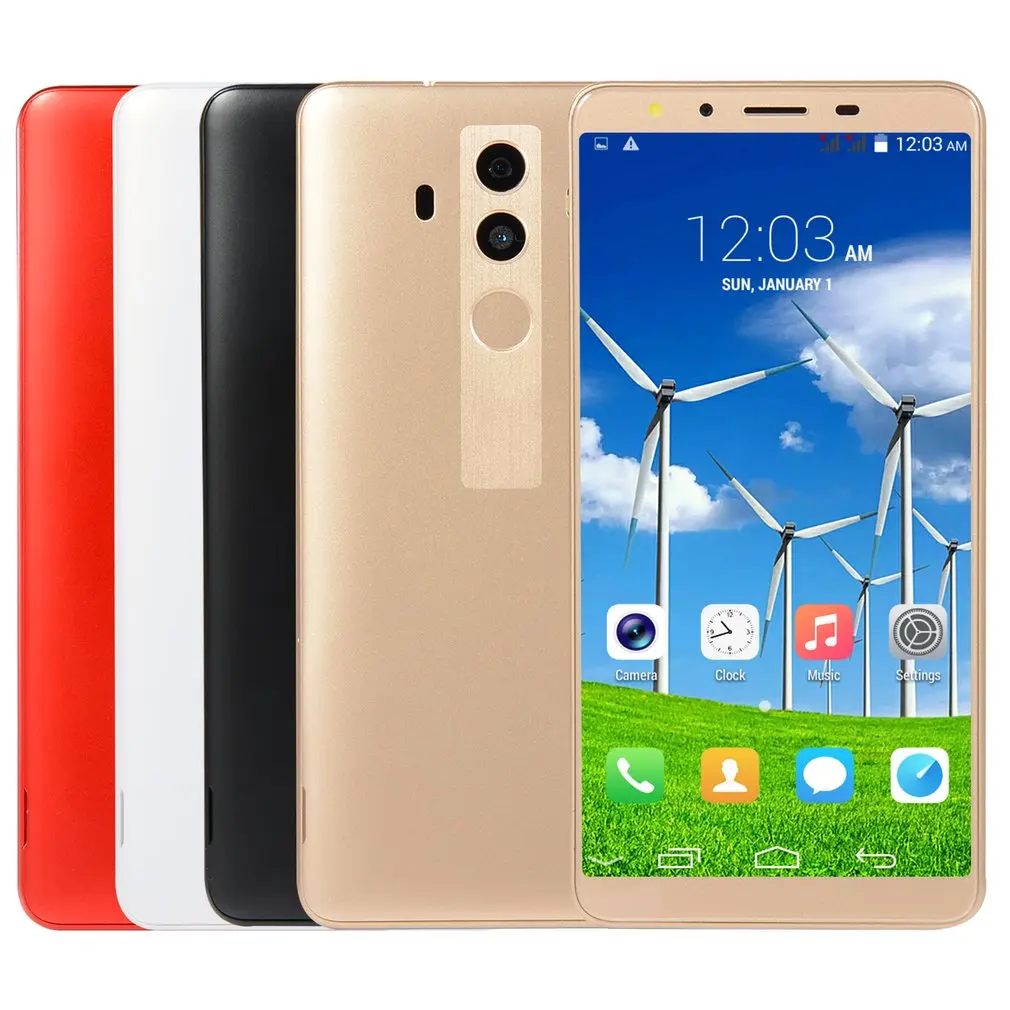 4G смартфон 5,0 дюймов Android двухъядерный двойной Sim глобальная Версия Мобильный телефон машина отпечатков пальцев Hd экран смартфон