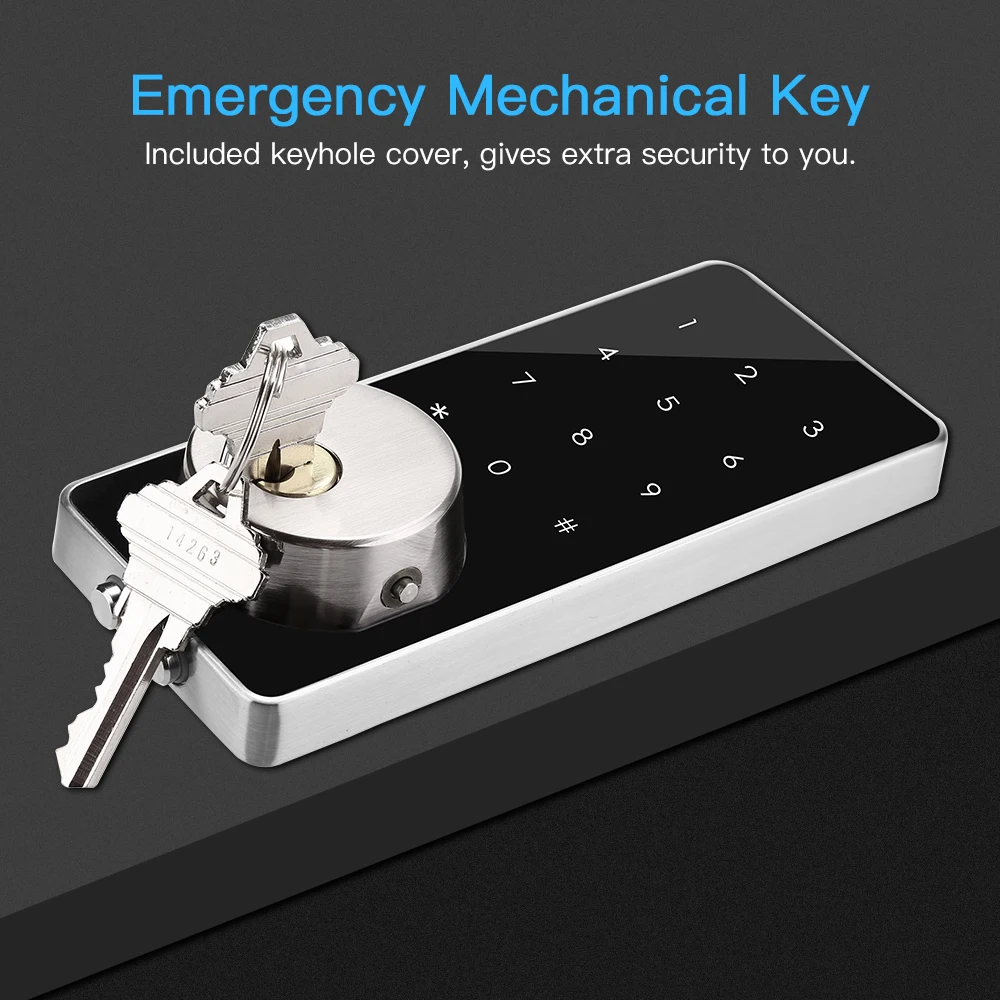 Kopen Smart Lock Keyless Entry Deurslot Nachtschoot Digitale Elektronische Bluetooth Deurslot met Toetsenbord Auto Lock Thuis touch screen lock