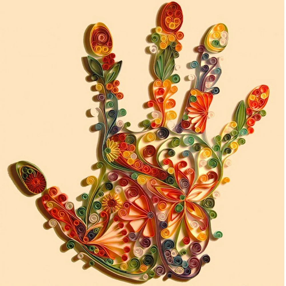 Quilling набор бумаги 13 шт./компл. 6 гранулированных цветов ручной работы прокатки полосы цветные красочные 5 мм 600 полосы DIY дизайн вечерние настенные коллекции