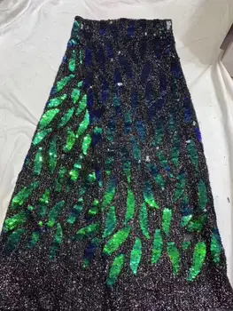 

african sequin lace fabric 2020 high quality lace luxury lace fabric sequin embroidered fabric nigerian lace for wedding dress