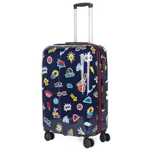 Itaca Model Ural Travel Suitcase Youth Child Rigid 4 Wheels Trolley Medium 702260