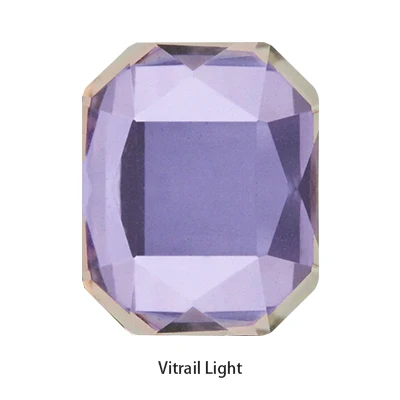 20pcs Rectangle Shape Glue On Nails Rhinestones Flatback Glass Strass Crystals Stones Nail Art Decoration Accessories Vitrail Light