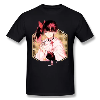 

Men Kimetsu no Yaiba T-Shirts Funny Tops Tsuyuri Kanao Kimetsu No Yaiba Pure Cotton Tees Harajuku tShirt