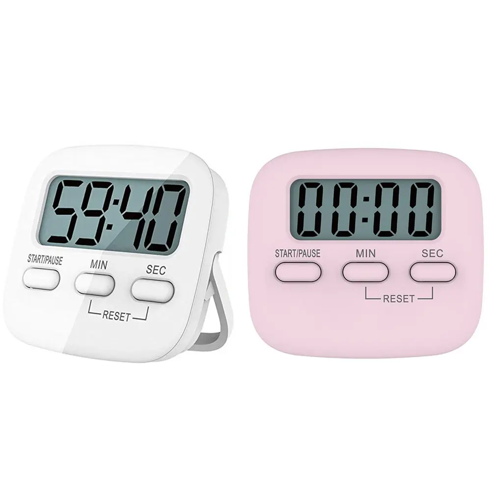 Digital Kitchen Timer Magnetic Countdown Stopwatch Timer With Loud Alarm Big Digit Back Stand Hanging Hole