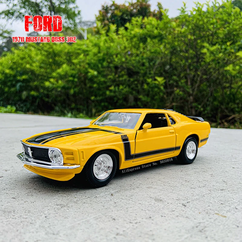Maisto 1:24 1970 Ford Mustang Boss Serie 302 Simulazione In Lega Modello Di Auto Artigianato Decorazione Collezione Strumenti Giocattolo Regalo