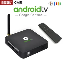 MECOOL Android tv KM8 ATV Control por voz de Google Smart TV Android 8,0 Amlogic S905X 2GB DDR3 16GB TV BOX Bluetooth 4,2 Set-Top Box(China)