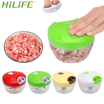 

HILIFE Multifunction Garlic Onion Slicer Cutter Manual Rope Food Processor Hand Chopper Mincer Slicer Shredder