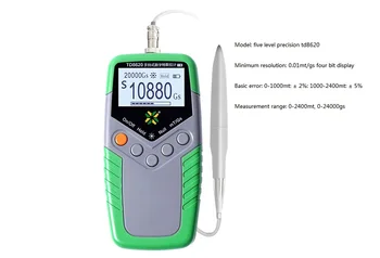 

1piece/lot TD8620 Tesla meter instead of HT20 magnetometer to measure magnetic field intensity instrument