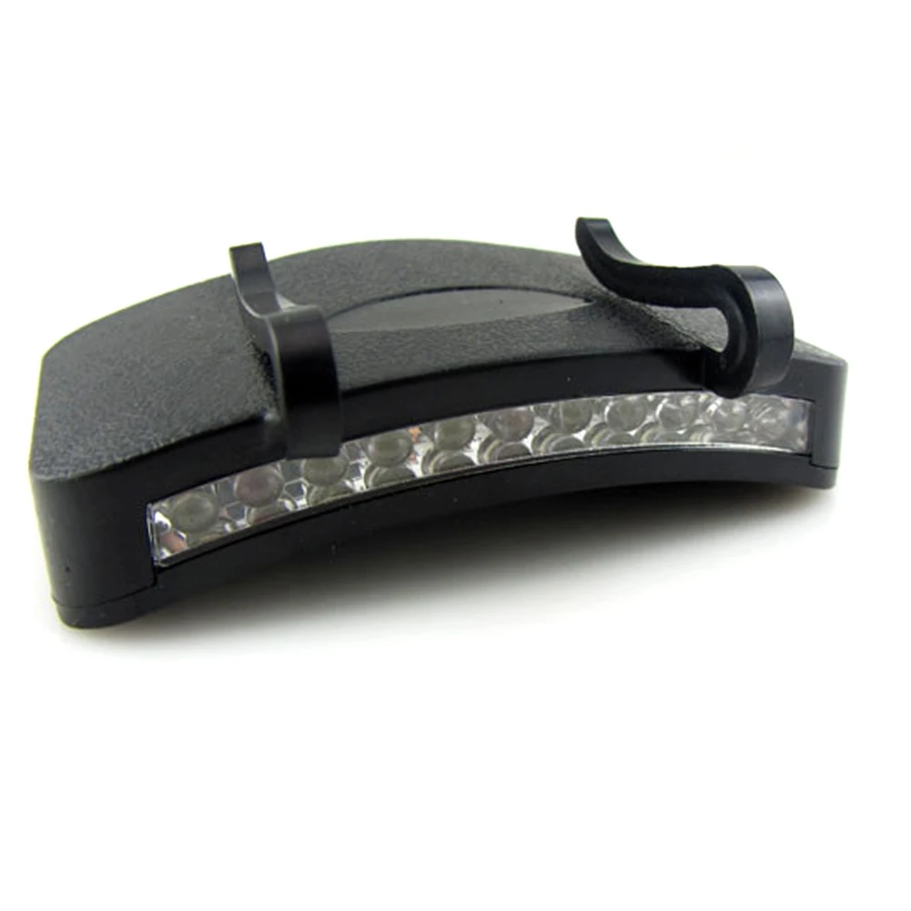 Bicycle Outdoor Caplights 11 LED Clip-On Caplight White Light Lamp Cycling Hiking Camping Cap Light Night Fishing Repair