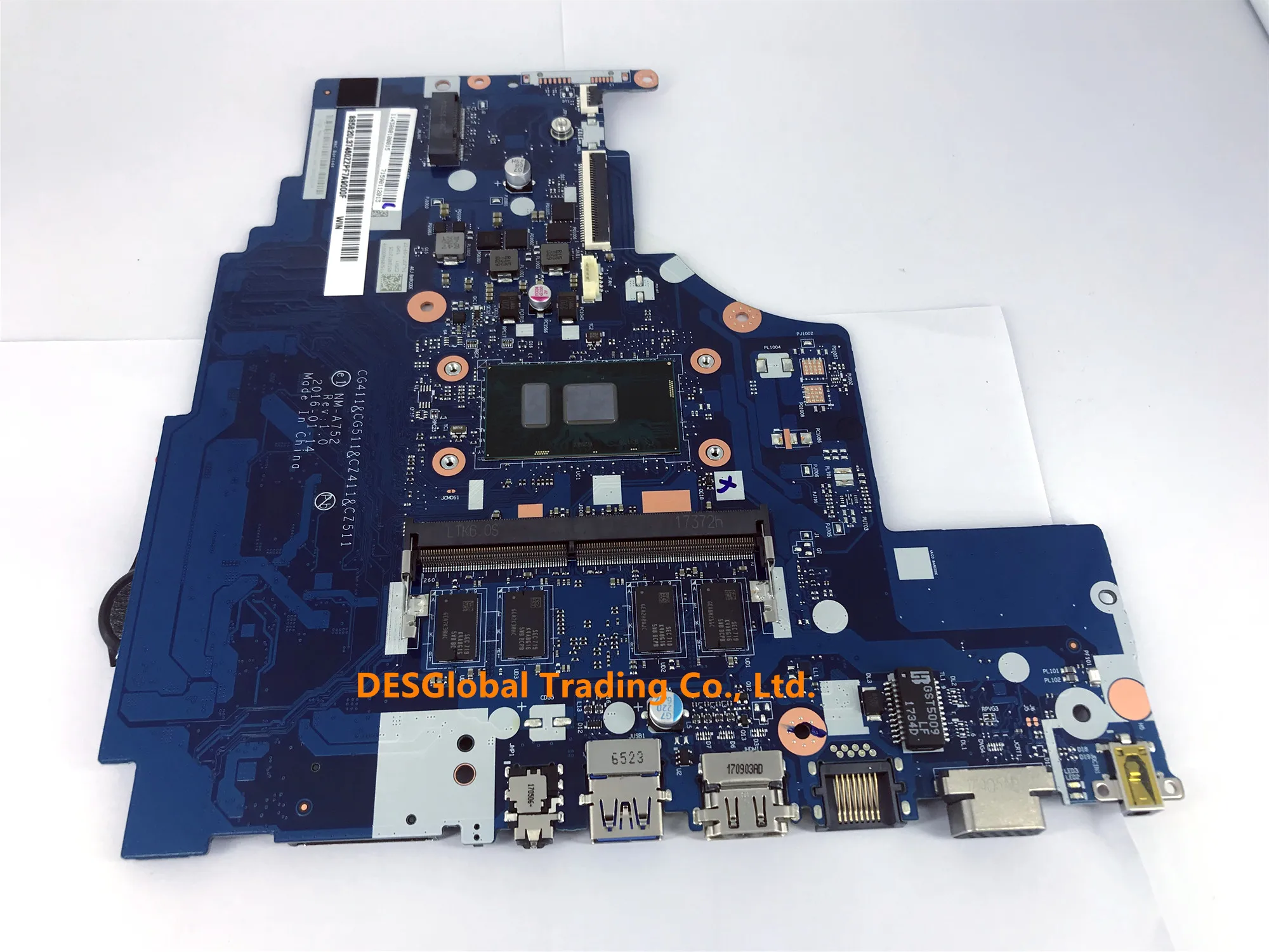 price reduction  For LENOVO IDEAPAD 310-15ISK Laptop Motherboard CG411 CG511 CZ411 CZ511 NM-A752 I3-6100U Mainboard 