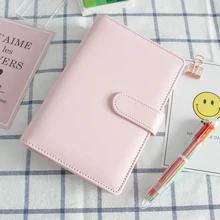 Macarons PU Notebook Cover A5 A6 Original Office Binder Weekly Planner Agenda Organizer Journal Notebook School Supplies 2018 yiwi a5 a6 black hobo planner woolen hobonichi planner organizer agenda dairy notebook cover