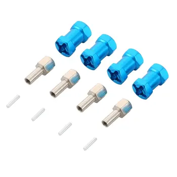 

4PCS RC Car 25mm Hex Wheel Hub Drive Adaptor Extension Combiner Coupler for 1/10 RC Crawler SCX10 D90 CC01