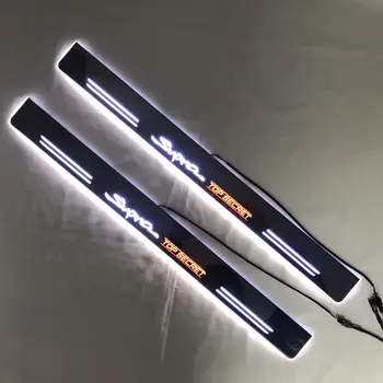 

LYQ led moving door scuff for TOYOTA Gt 86 dynamic door sill plate welcome lamp lining overlay Flow/fixed light