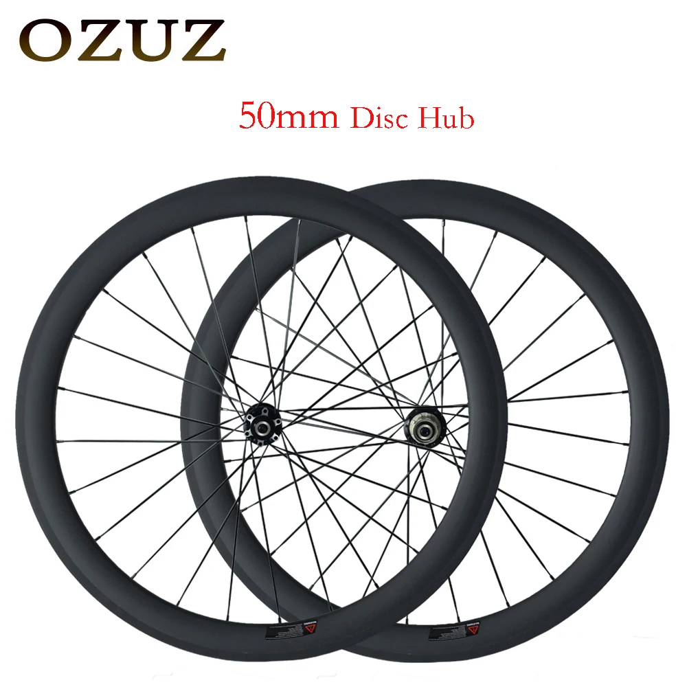 

OZUZ Carbon Disc Wheelset Carbon Wheels D791SB/D792SB 23mm Width Carbon Disc Road Wheels 50mm Road Bike Carbon Disc Wheelset