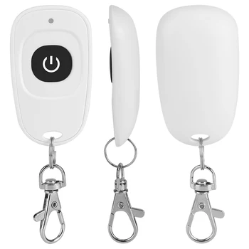 

433MHz EV1527 1~4 Channel RF Wireless Remote Control Transmitter For Button White Wireless Button Remote Control