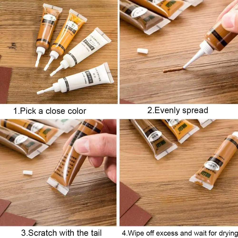 

20g Wood Furniture Refinishing Paste Wood Floor Scratch Repair Remover For Furniture Paint Wax Fast H5G2