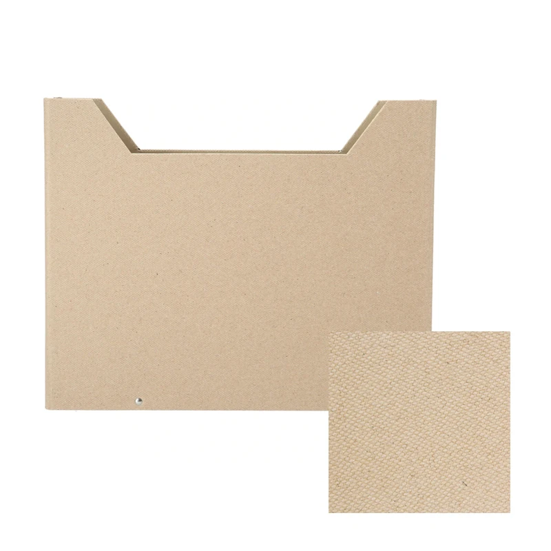 Makeasy Foldaway Magazine Organizer A4 서스펜션 파일 홀더 사무실 뉴스 종이 보관함 베이지 천연 종이 (4PCS)