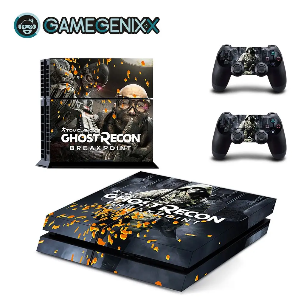GAMEGENIXX Кожа Наклейка виниловая наклейка водонепроницаемый чехол для PS4 консоли и 2 контроллеров-Ghost Recon - Цвет: Ghost Recon