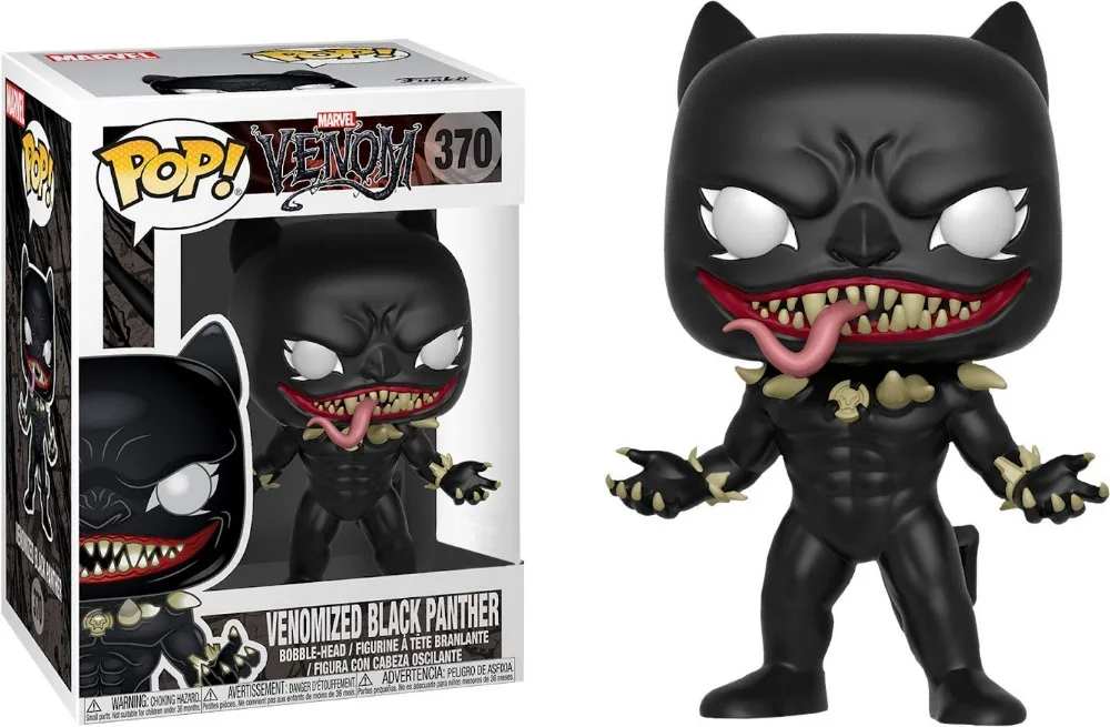 Funko POP VENOM фигурка игрушки веномированный Халк Капитан Америка, Железный человек Локи коллекционные модели игрушки для подарков на день рождения - Цвет: 370 with box