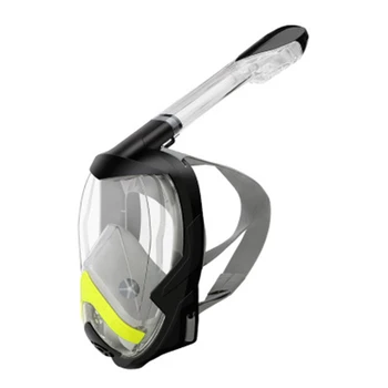 

ELOS-Snorkel Mask - Full Face Snorkeling and Diving Mask with 180 degree Panoramic Viewing - Longer Ventilation Pipe Watertight