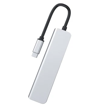 

Card Reader Multifunction HUB Six in One Docking Station Type-C Docking Station USB HUB to HDMI