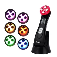 5 в 1 RF EMS светодиодный фотон Электропорация микротоковое устройство для красоты лица лифтинг антивозрастной омоложение кожи массажер для лица