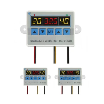 

ZFX-ST3008 Microcomputer Digital Display Temperature Controller Thermostat ligent Time Controller Adjustable Electronic Tem