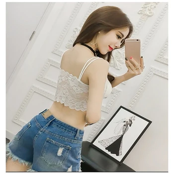 

Hot Sexy Girls Strappy Lingerie Bra Underwear Sweet Wire Free Bra Women Bra Summer 2019 Fashion Sheer Lace Floral Bralette Bras