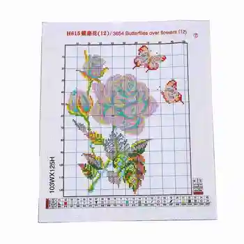 

New DIY Hand Knitting Count Cross Stitch Set Embroidery Set 11CT angel butterfly flower pattern cross stitch 33 * 38 cm home dec