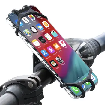 

Neutral Black Universal Bicycle Mobile Phone Holder With Rotation And Environmental Protection Moble Phone Stander