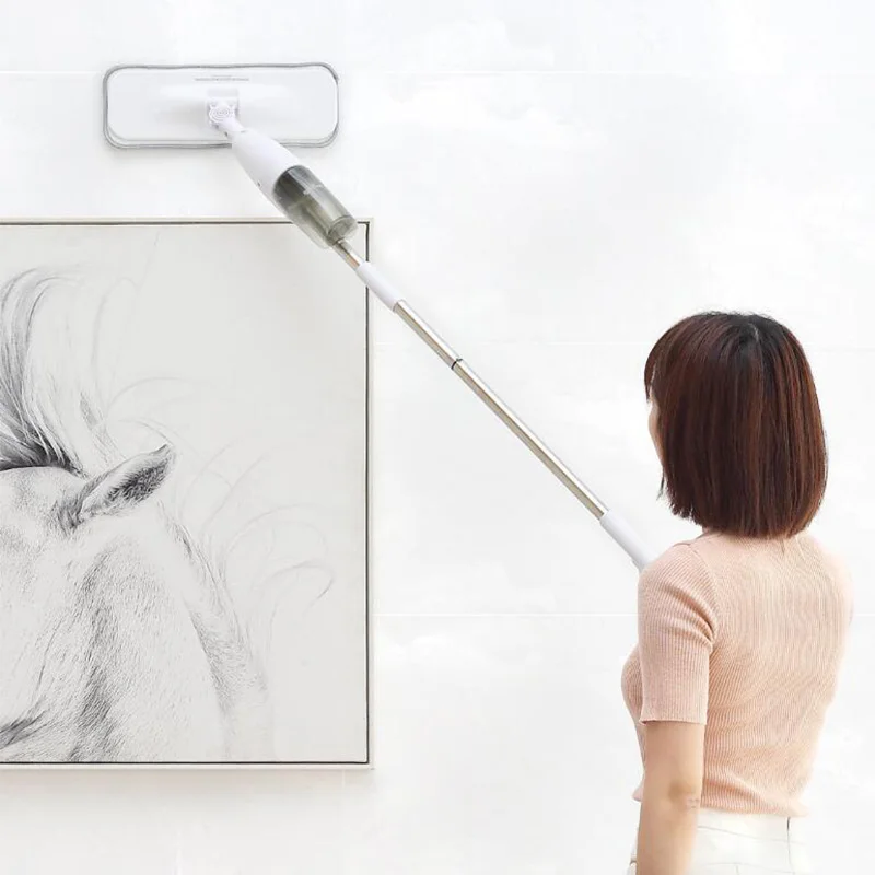 Xiaomi Deerma подметальная машина для распыления воды Mijia очиститель пола из углеродного волокна швабры для пыли 360 Вращающийся стержень 350 мл резервуар для восковой швабры