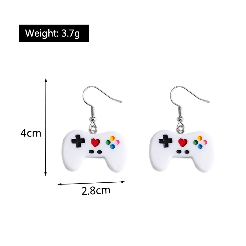 Charm Buddy Controller di gioco acrilico orecchini pendenti con sacchetto regalo console per videogiochi PC Gamer gioielli gioielli, Smalto