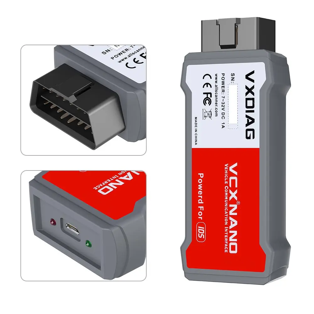 VXDIAG VCX NANO OBD2 for Ford/Mazda 2 in 1 with IDS V129
