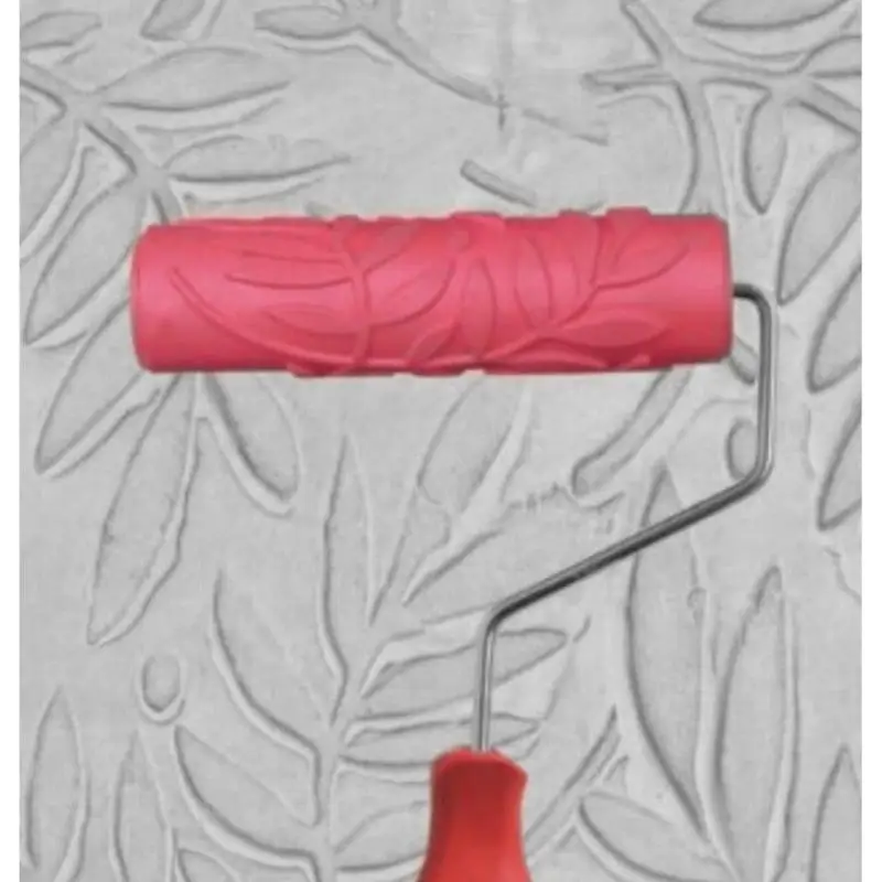 Роликовый набор кистей инструменты листья узор креативная краска резиновый ролик дом, офис, магазин настенная декоративная картина инструменты Прямая поставка