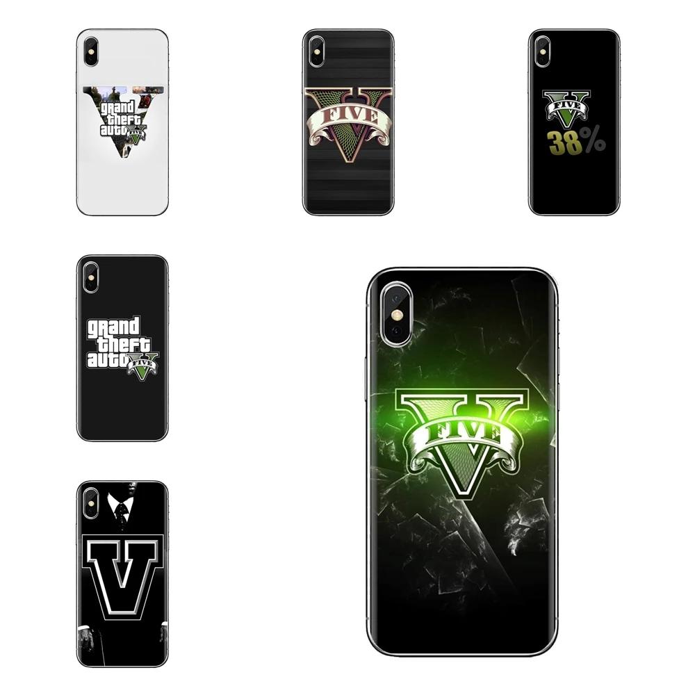 Silicone Phone Skin Cover Grand Theft Auto GTA Logo For Xiaomi Mi4 Mi5 Mi5S Mi6 Mi A1 A2 5X 6X 8 9 Lite SE Pro Max Mix 2 3 2S |