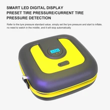 

Dropshipping Portable Car Air Compressor Tire Inflator LED Digital Gauge 12V 120PSI 120W Air Pump for Car Motorcycles Bicycles