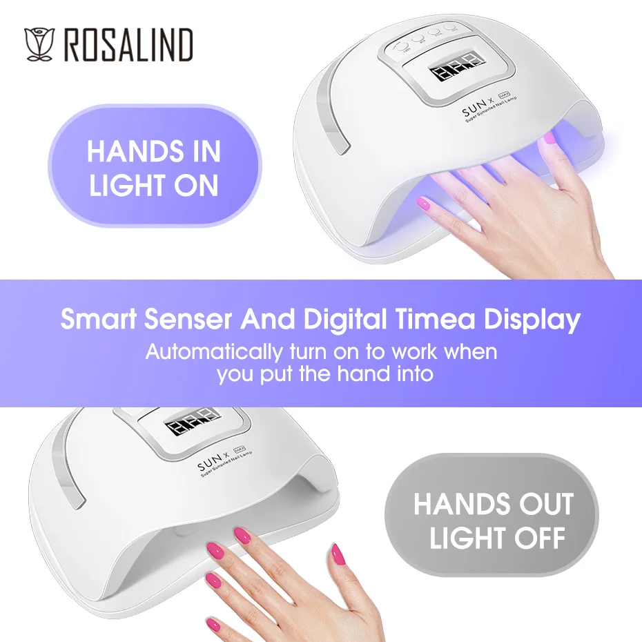 alta potência conduziu lâmpada do prego secador leds uv lâmpada de gelo para secagem gel polonês temporizador sensor automático manicure pedicure ferramentas