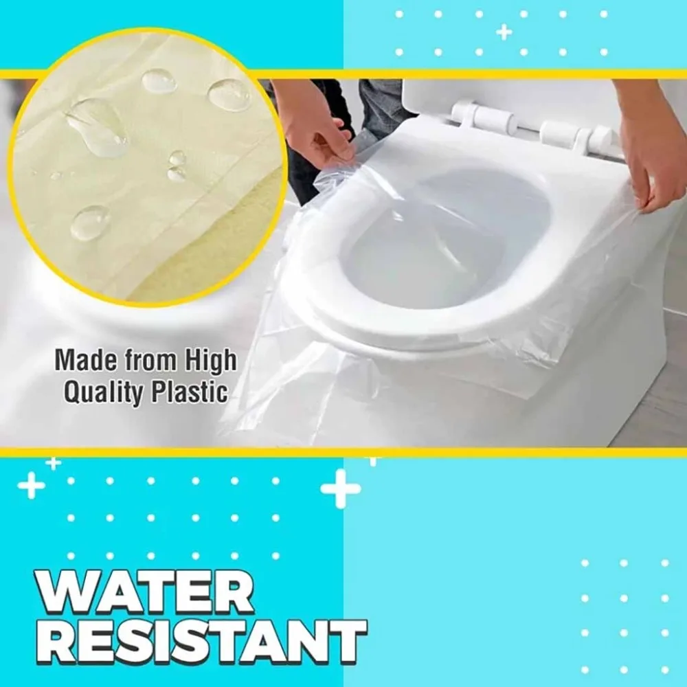 100pcs Disposable toilet mat pad non-slip design disposable sticker toilet seat cover business travel stool 30M20 (2)