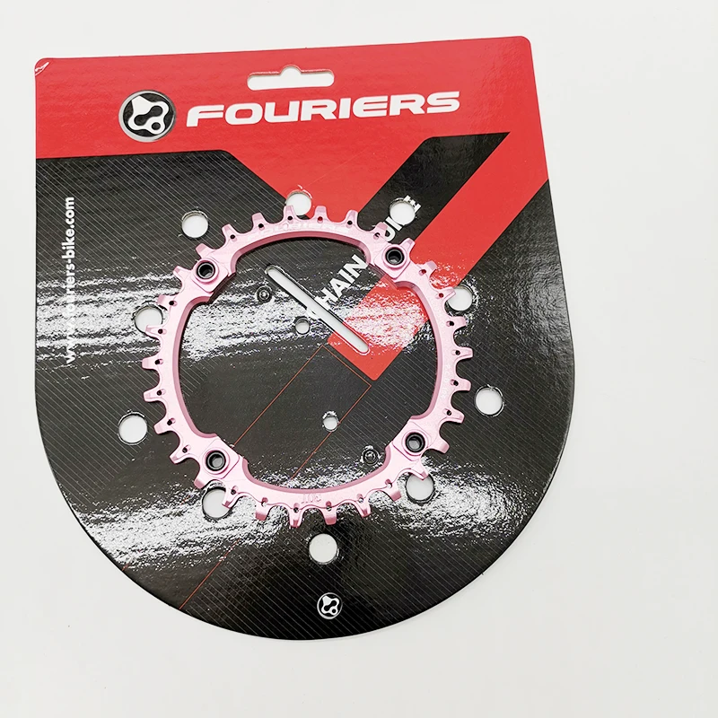 30T Pink Fouriers CR-DX003-AH велосипедная Звездочка BCD 104 мм горный велосипед цепь колеса 30 T-38 T шатун со звездами для велосипеда запчасти - Цвет: 30T Pink